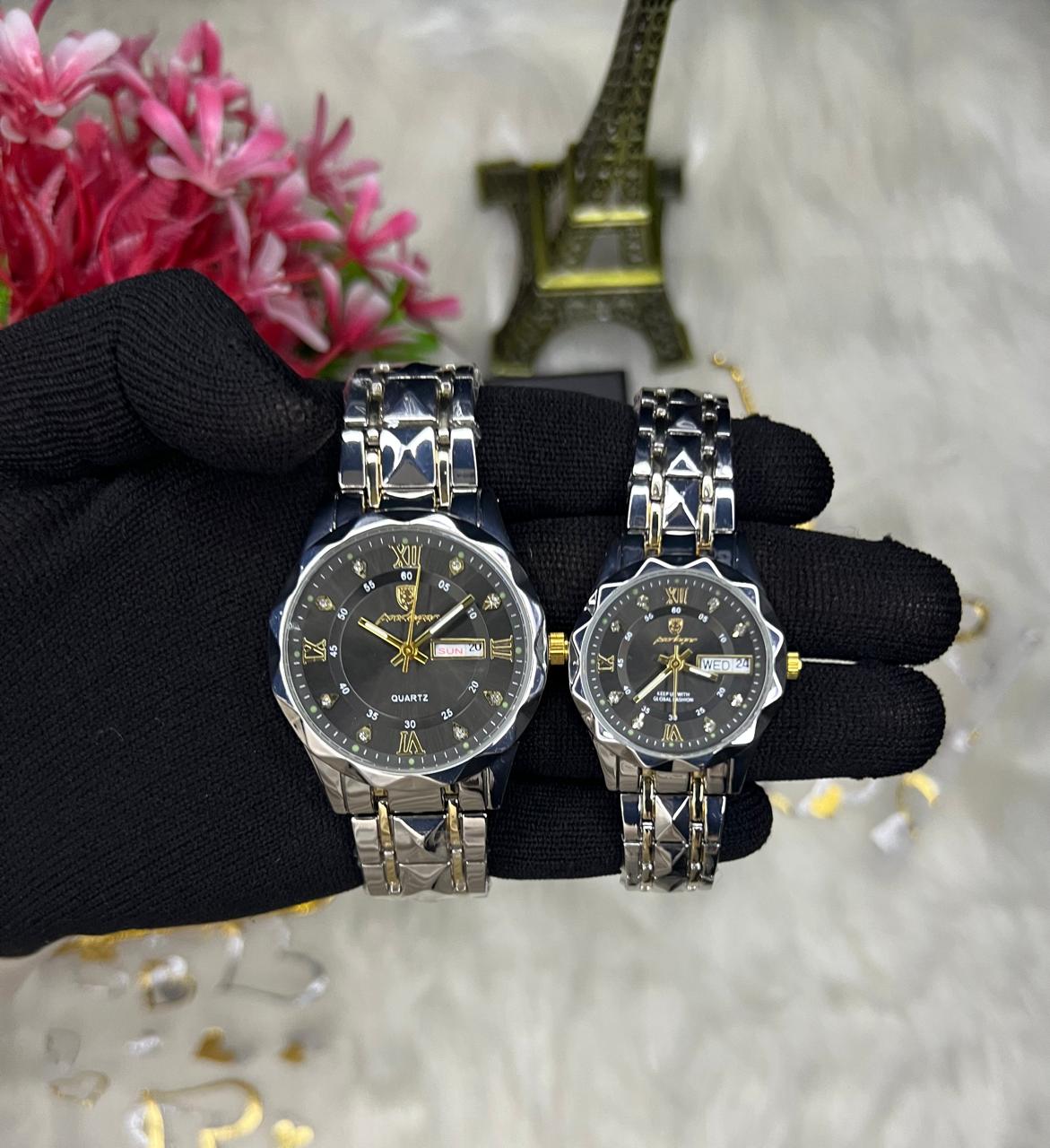 Paidagaar original Premium couple watch 611